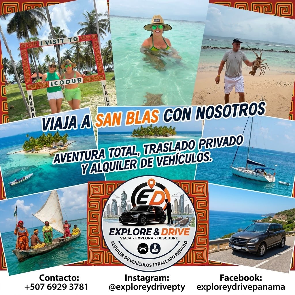 Promo Viaja a San Blas con Explore & Drive PTY Panama
