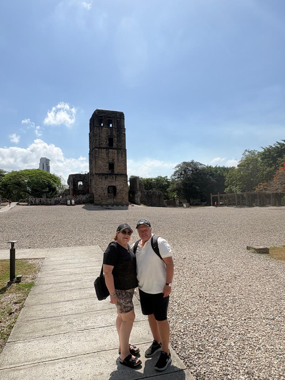 Historic Casco Antiguo ruins in Panama City, Panama